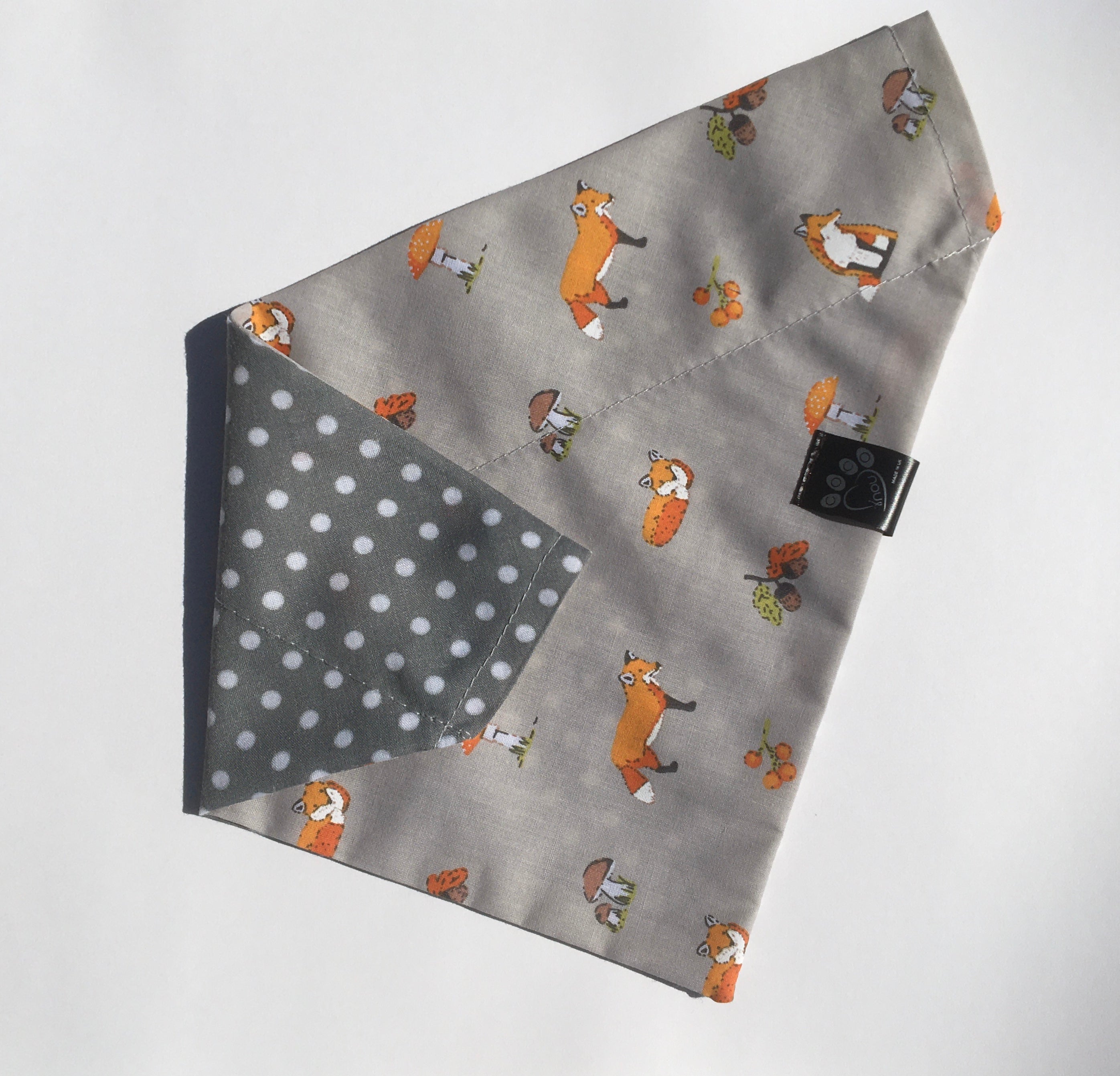 "Hello Mr Fox"  Reversible slide on Bandana